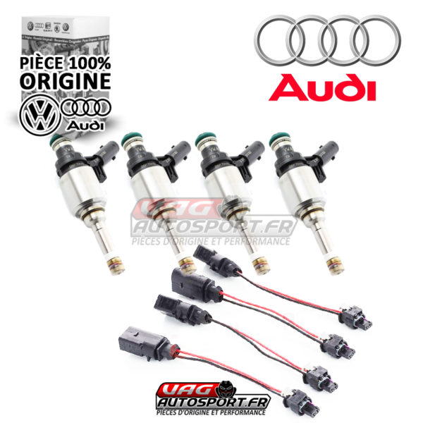 Pack 4 injecteurs haute pression AUDI RS3 pour moteur 2.0 TFSI EA113 K04