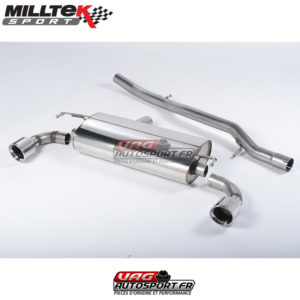 Cat-Back / Demi ligne d'échappement sans intermédiaire - Volkswagen Golf 4 R32 3.2 V6 4WD - SSXVW025MP - MilltekSport