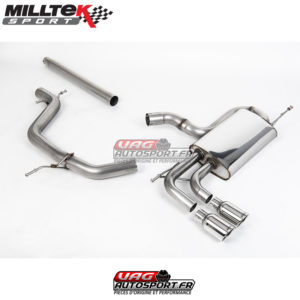 Cat-Back Non-Resonated / Demi ligne  - SEAT Leon 1P & VW Golf 6 GT 2.0 TDI 140cv - SSXVW294 - Milltek