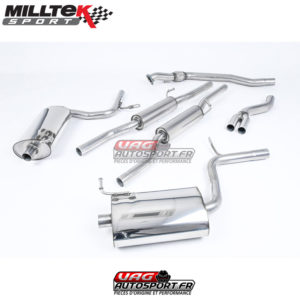 Demi-Ligne / Cat-Back avec Intermédiaire - Audi A4 B7 - 1.8T Quattro - SSXAU094 - MilltekSport