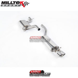 Demi Ligne / Cat-Back avec Intermédiaire  - VW Jetta Mk5 2006 - 2011 Mk5 GLI 2.0T FSI - SSXVW166 - Milltek