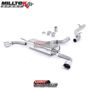 Demi-Ligne d'échappement / Catback avec suppression d'Intermédiaire - Audi TT Mk2 2006 - 2014 3.2 Quattro - SSXAU257 - MilltekSport