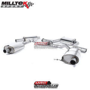 Demi Ligne d'échappement / Cat-Back avec Intermédiaire - Skoda Octavia 5E vRS 2.0 TSI - SSXSK020 - Milltek