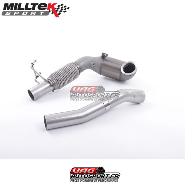 Descente de Turbo avec Cata Sport Hi-Flow HJS 200Cellules - 2.0 TSI EA888 GEN3 MQB - SSXVW261 - Milltek