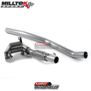 Descente de turbo avec Cata Sport (Hi-Flow Sports Catalyst (pour Cat-Back Race Milltek) - Skoda Octavia 5E vRS 220cv 245cv & SEAT Leon 5F ST Cupra 280cv 290cv - SSXSK017 - Milltek