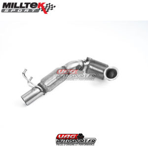 Downpipe + Cata Sport pour installation avec Catback Milltek - VW Golf Mk7.5R Estate Variant 2.0 TSI 310PS - & SEAT Leon 5F ST Cupra 300 - 2.0 TSI EA888 GEN3 - SSXSE203 - Milltek