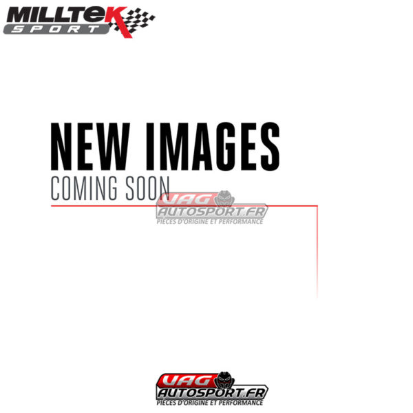 Downpipe (descente de turbo) + Catalyseur Race (pour ligne Milltek) - VW Polo Mk6 GTi 2.0 TSI AW (véhicule sans FAP) - SSXVW569 - Milltek