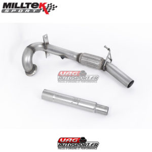 Downpipe + Décata (Montage avec ligne origine) - SEAT Ibiza 6P Cupra 1.8TFSI & VW Polo Mk5 GTI 1.8 TSI 192cv - SSXVW452 - Milltek