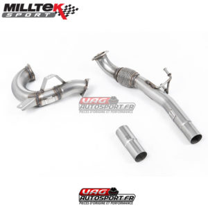 Downpipe avec Décata - pour Catback Milltek - VW Up 2011 - 1.0 TSI 90cv - SSXVW547 - Milltek