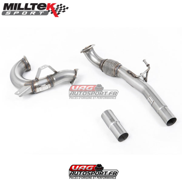 Downpipe avec Décata - pour Catback Milltek - VW Up 2011 - 1.0 TSI 90cv - SSXVW547 - Milltek