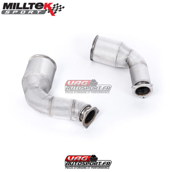 Downpipe + Decata (Montage avec ligne Milltek) - SEAT Ibiza 6P Cupra & VW Polo Mk5 GTI - 1.8 TSI 192cv - SSXVW420 - Milltek