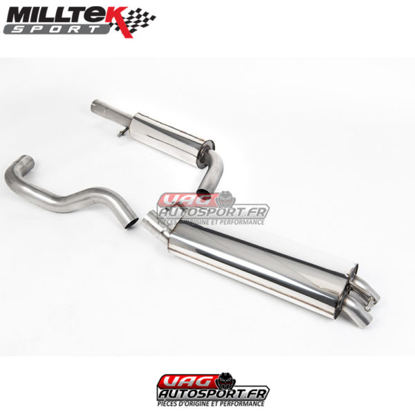 Ligne après Catalyseur avec résonnateur - VW Golf Mk4 1997 - 2004 Mk4 GTI 1.8TVolkswagen Golf Mk4 1997 - 2004 Mk4 1.9 TDI PD and non-PDSEAT Leon 1M 1998 - 2005 Cupra 1.9 TDi 90PS 110PS 150PS - SSXVW056 - Milltek