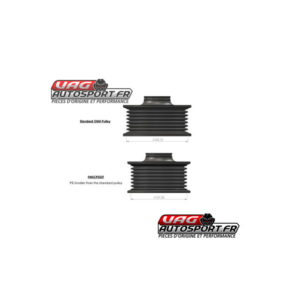 Poulie de compresseur - AUDI S4 / S5 (B8 B8.5) - 3.0 TFSI V6 - Forge Motorsport - FMSCPS53T – Image 11