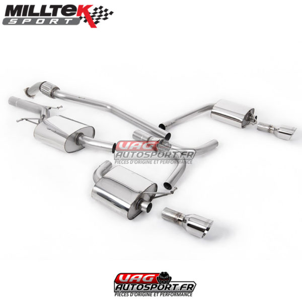 Demi-ligne d'échappement / Cat-Back - Audi A5 B8 2.0 TFSI - SSXAU318 - Milltek Sport