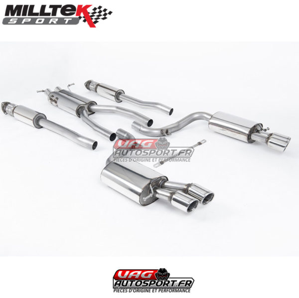 Demi Ligne d'échappement / Cat-Back avec Intermédiaire - Audi S6 C6 - 5.2 V10 FSI Quattro - SSXAU621 - Milltek