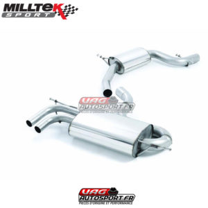 Demi-Ligne / Cat-Back avec Intermédiaire - Audi A3 8P 2.0 TFSI SportBack - SSXAU637 - Milltek Sport