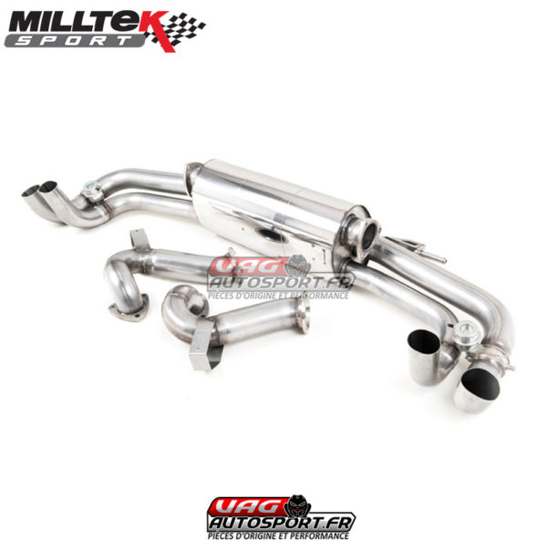 Demi-ligne d'échappement avec valves- Audi R8 4S 2015 - 2019 - V10 5.2L Plus Coupe Spyder - SSXAU743 - Milltek