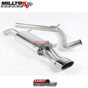 Demi ligne d'échappement Milltek / Catback  - SEAT Ibiza 6L 1.9 TDi 130cv & 160cv  Cupra 1.8 20VT 180cv - SSXSE122 - Milltek