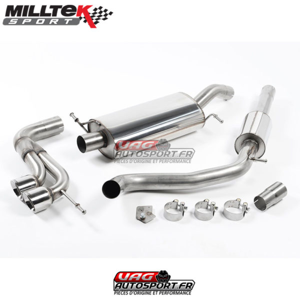 Demi ligne d'échappement 2.5"  - SEAT Ibiza 6J 2008 - 2017 Cupra Bocanegra 1.4 TSI 180cv - SSXSE138 - Milltek