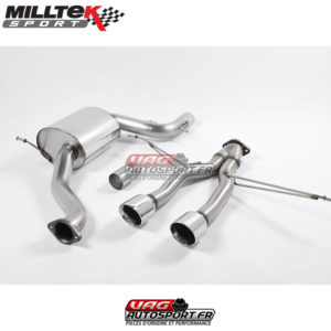 Demi-Ligne d'échappement / Catback sans intermédiaire et sans final - SEAT Leon 5F (2012+) Cupra R 2.0 TSI 265cv - SSXSE139 - MilltekSport