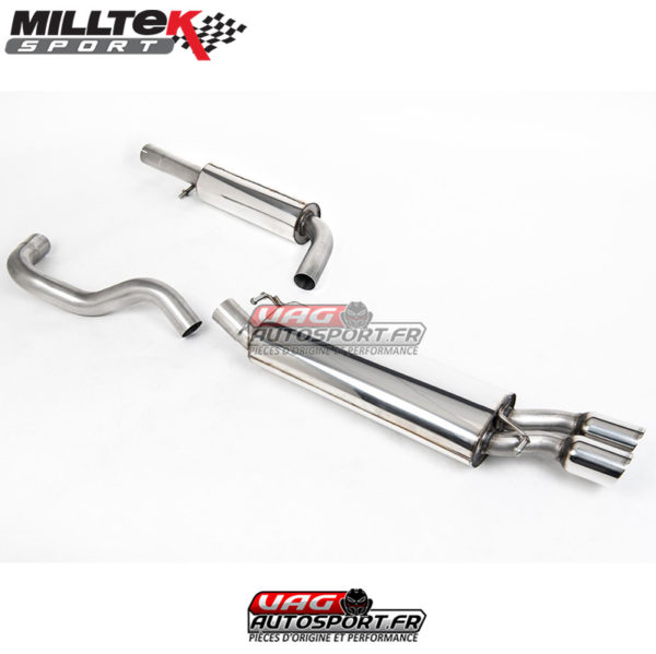 Demi Ligne d'échappement / Cat-Back avec Intermédiaire - SEAT Leon 1M 1998 - 2005 1.8T Sport and Cupra 180PS VW Golf Mk4 1997 - 2004 Mk4 GTI 1.8TVolkswagen Golf Mk4 1997 - 2004 Mk4 1.9 TDI PD and non-PDSEAT Leon 1M 1998 - 2005 Cupra 1.9 TDi 90PS 110PS 150PS - SSXVW053 - Milltek