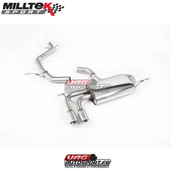 Demi ligne d'échappement Milltek / Catback - VW Scirocco (2008-2017) GT 2.0 TSi 200cv - SSXVW104 - Milltek