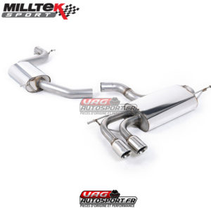 Demi Ligne / Cat-Back avec Intermédiaire - VW Scirocco GT 2.0 TSi 200cv - SSXVW105 - Milltek
