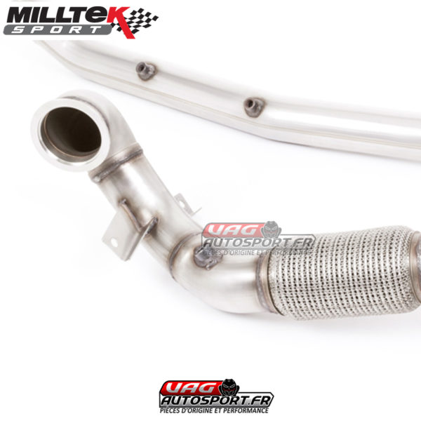 Downpipe + Suppression de Cata - VW Golf Mk7.5R / Audi S3 8V.2 / SEAT Ateca Cupra 300 4Drive / Leon 5F Cupra 300 4x4 - 2.0TSI 300cv OPF FAP - SSXVW510 - Milltek – Image 2