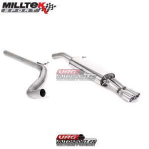 Cat-Back Non-Resonated / Demi ligne d'échappement - SEAT Ibiza 6L 1.9 TDi & SEAT Ibiza 6L FR 1.8 20VT Formula Racing - SSXSE008 - Milltek
