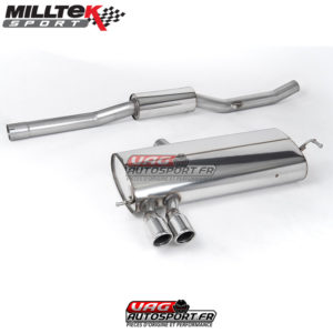 Demi Ligne / Cat-Back avec Intermédiaire - VW Golf Mk4 1997 - 2004 Mk4 4-Motion V6 - SSXVW076 - Milltek