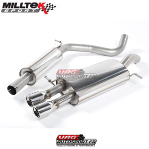 Demi Ligne / Cat-Back avec Intermédiaire - VW Polo Mk4 GTi 1.8T - SSXVW109 - Milltek