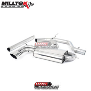 Demi ligne d'échappement Milltek / Catback sans intermédiaire - SEAT Leon 1P 2.0 TDI 140cv - SSXSE127 - Milltek