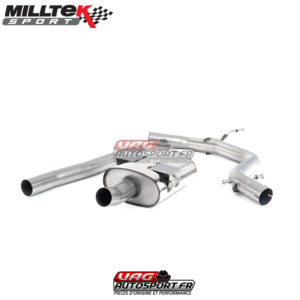 Demi ligne d'échappement Milltek / Catback sans intermédiaire (Cupra K1 Style) - SEAT Leon 1P FR 2.0 TDi 170cv - SSXSE128 - Milltek