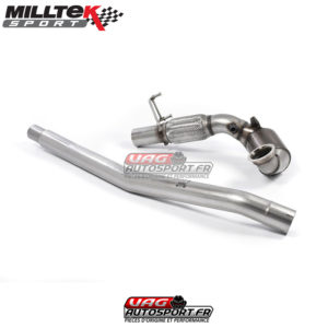 Descente de turbo avec Cata Race (montage avec Cat-Back d'origine) - VW Golf 7 GTi / GTi Performance / Clubsport / Clubsport S & SEAT Leon 5F Cupra 280 290 300 - MQB - 2.0 TSI EA888 GEN3 - SSXVW398 - Milltek