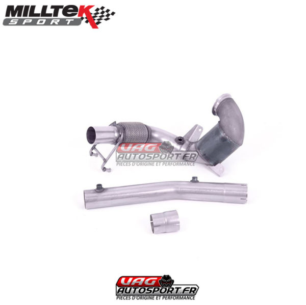 Downpipe + Cata Hi-Flow + Bypass FAP (Installation avec ligne d'origine) - VW Polo 6 AW GTI 2.0 TSI & Audi A1 GB 40 TFSI - 2.0 TSi EA888 200cv avec FAP - SSXVW563 - Milltek