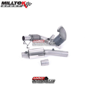 Downpipe + CataSport + Bypass FAP (montage avec ligne d'origine) - VW Polo MK6 Gti 2.0 TSi & Audi A1 GB 40 TFSI (véhicules avec FAP uniquement) - SSXVW552 - Milltek
