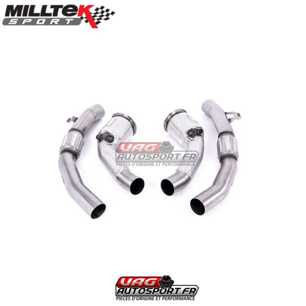 Downpipe + CataSport et GPF Delete - Audi RS6 C8 2020+ 4.0 V8 Bi-Turbo & Audi RS7 C8 V8 Bi-Turbo - SSXAU870 - Milltek
