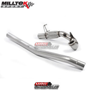 Downpipe + Decata (Montage avec ligne Milltek) - Audi S3 8V 8V.2 2013 - 2018 2.0 TFSI Quattro 3-Door Volkswagen Golf Mk7 2013 - 2017 MK7 R 2.0 TSI 300PSAudi S3 8V 8V.2 2013 - 2018 2.0 TFSI Quattro SportbackAudi S3 8V 8V.2 2013 - 2018 2.0 TFSI Quattro Saloon CabrioVolkswagen Golf Mk7.5 2017 - 2020 Mk7.5 R 2.0 TSI 310PS Non GPF Equipped Models Only Audi A3 8V 2012 - present 2.0 TFSI Quattro Sedan US-only Volkswagen Golf Mk7 2013 - 2017 MK7 R Estate Variant 2.0 TSI 300PSVolkswagen Golf Mk7 2013 - 2017 Mk7 2.0TFSI Alltrack Estate Station Wagon Combi 4-MotionVolkswagen Golf Mk7.5 2017 - 2020 Mk7.5 R Estate Variant 2.0 TSI 310PS Non GPF Equipped Models Only SEAT Leon 5F 2012 - present ST Cupra 300 4x4 Estate Station Wagon Combi - SSXVW264 - Milltek