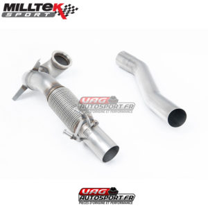 Downpipe + Decata (Montage avec ligne Milltek - VW Golf 7 & 7.5 GTi / Performance / Clubsport & SEAT Leon MK3 Cupra 280 290 & Jetta Mk7 GLi - 2.0 TSI EA888 GEN3 - SSXVW262 - Milltek