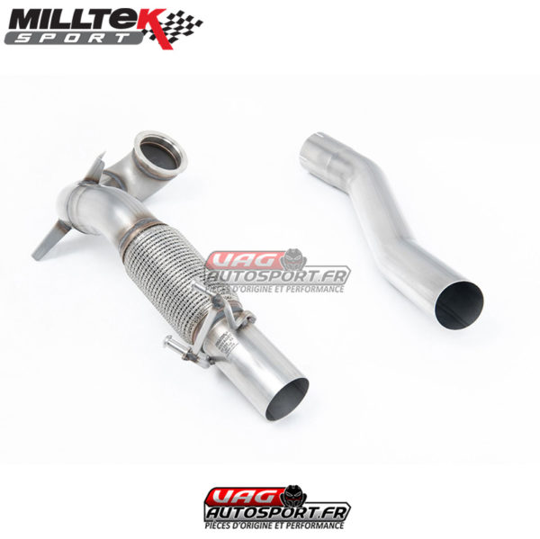 Downpipe + Decata (Montage avec ligne Milltek - VW Golf 7 & 7.5 GTi / Performance / Clubsport & SEAT Leon MK3 Cupra 280 290 & Jetta Mk7 GLi - 2.0 TSI EA888 GEN3 - SSXVW262 - Milltek