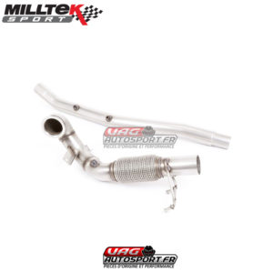 Downpipe + Suppression de Cata - VW Golf Mk7.5R / Audi S3 8V.2 / SEAT Ateca Cupra 300 4Drive / Leon 5F Cupra 300 4x4 - 2.0TSI 300cv OPF FAP - SSXVW510 - Milltek