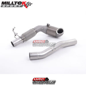 Downpipe avec CATA Race (Montage avec ligne Milltek) - Skoda Octavia 5E vRS 220 245cv & SEAT Leon 5F ST Cupra 280 290cv - SSXSK24 - Milltek