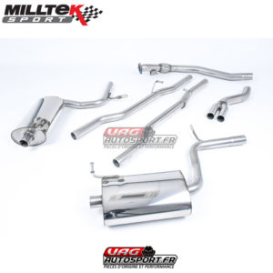 Cat-Back / Demi-ligne d'échappement sans intermédiaire  - Audi A4 B7 - 1.8T Quattro - SSXAU308 - Milltek