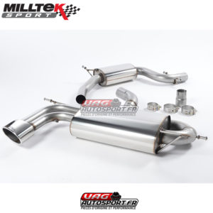 Demi Ligne d'échappement / Cat-Back avec Intermédiaire - SEAT Leon 1P Cupra 2.0TFSI 240cv EA113 - SSXSE118 - Milltek Sport
