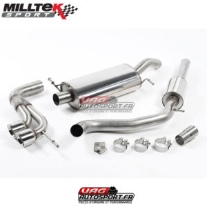 Demi ligne d'échappement 2.5"  - SEAT Ibiza 6J 2008 - 2017 Cupra Bocanegra 1.4 TSI 180cv - SSXSE138 - Milltek