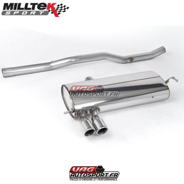 Demi ligne d'échappement Milltek / Catback sans intermédiaire - VW Golf Mk4 1997 - 2004 Mk4 4-Motion V6 - SSXVW075 - Milltek