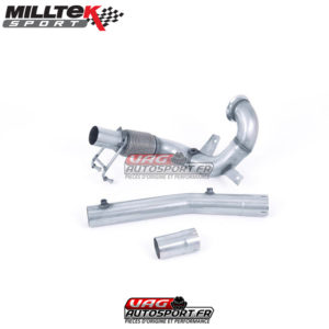 Downpipe + Décata + Suppression FAP (installation avec ligne Milltel) VW Polo 6 AW 2017+ GTI 2.0 TSI 5 & Audi A1 GB 40 TFSI - 2.0Tsi EA888 200cv avec FAP/ OPF - SSXVW561 - Milltek