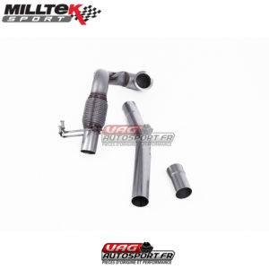 Downpipe + Decat (Installation avec ligne Milltek) - VW Polo Mk6 AW GTi 2.0 TSI NON FAP - SSXVW567 - Milltek