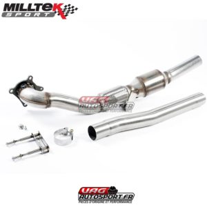 Descente de turbo moulée avec Cata Sport Hi-Flow RACE 200 CPSI (3") -  SSXSE154 - MilltekSport