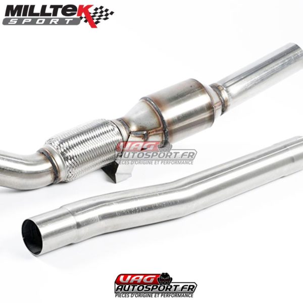 Descente de turbo moulée avec Cata Sport Hi-Flow RACE 200 CPSI (3") -  SSXSE154 - MilltekSport – Image 3